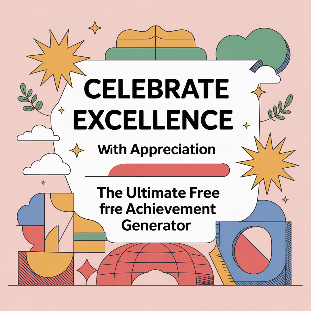 Celebrate Excellence with Appreciation Studio: The Ultimate Free Achievement Generator