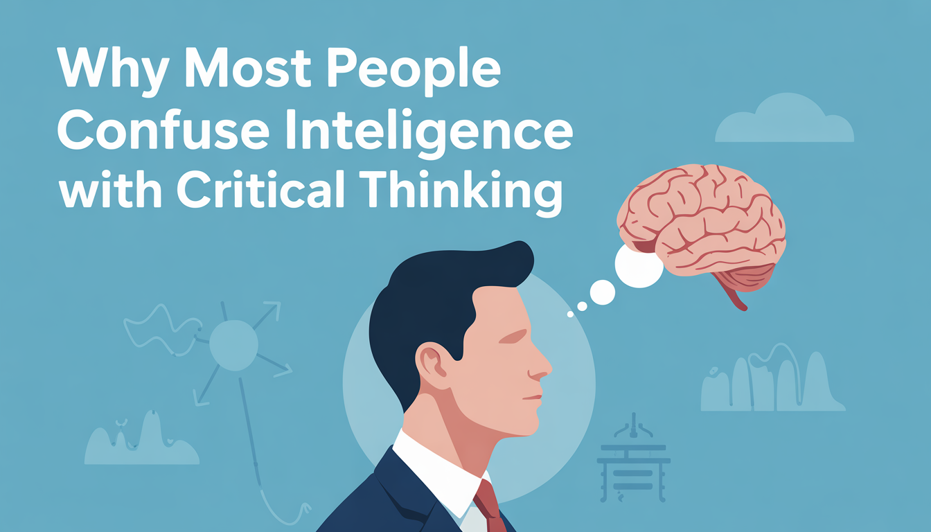 Why most people confuse intelligence with critical thinking 