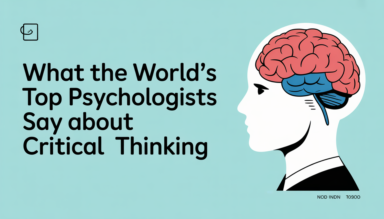 What the World's Top Psychologists Say About Critical Thinking