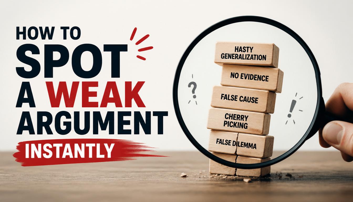 How to Spot a Weak Argument Instantly