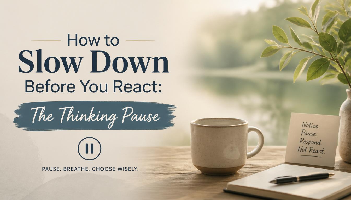 How to Slow Down Before You React: The Thinking Pause 