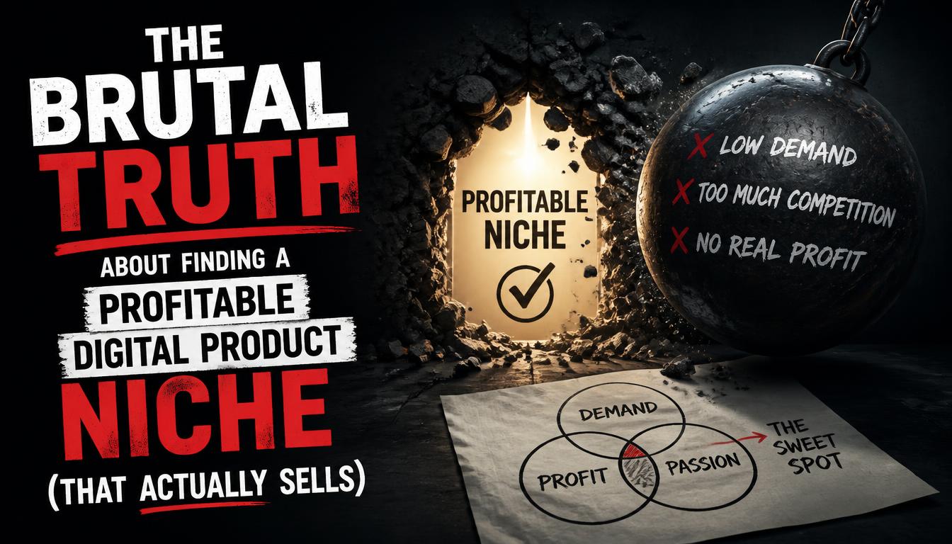 The Brutal Truth About Finding a Profitable Digital Product Niche (That Actually Sells)