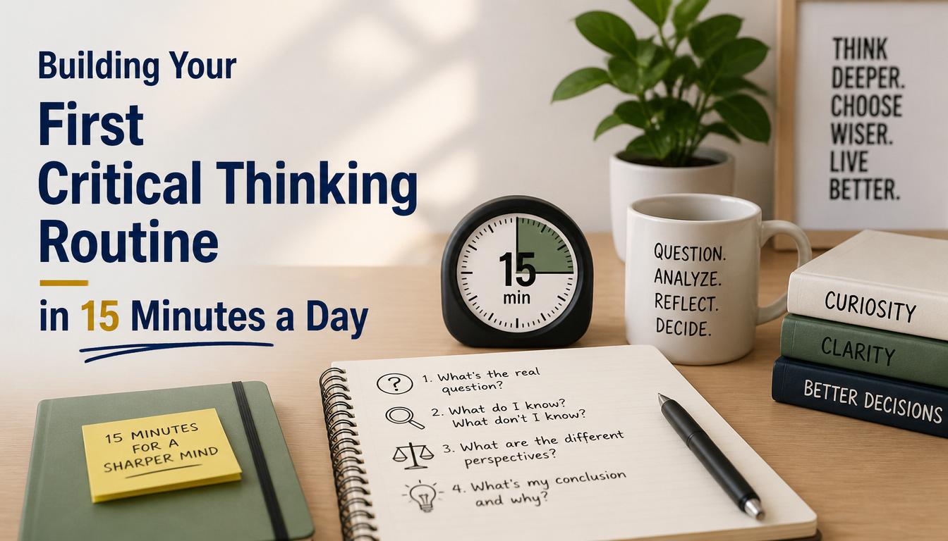 Building Your First Critical Thinking Routine in 15 Minutes a Day