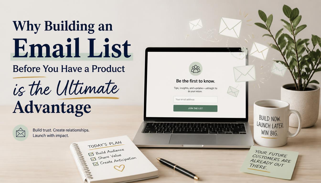 Why Building an Email List Before You Have a Product is the Ultimate Advantage