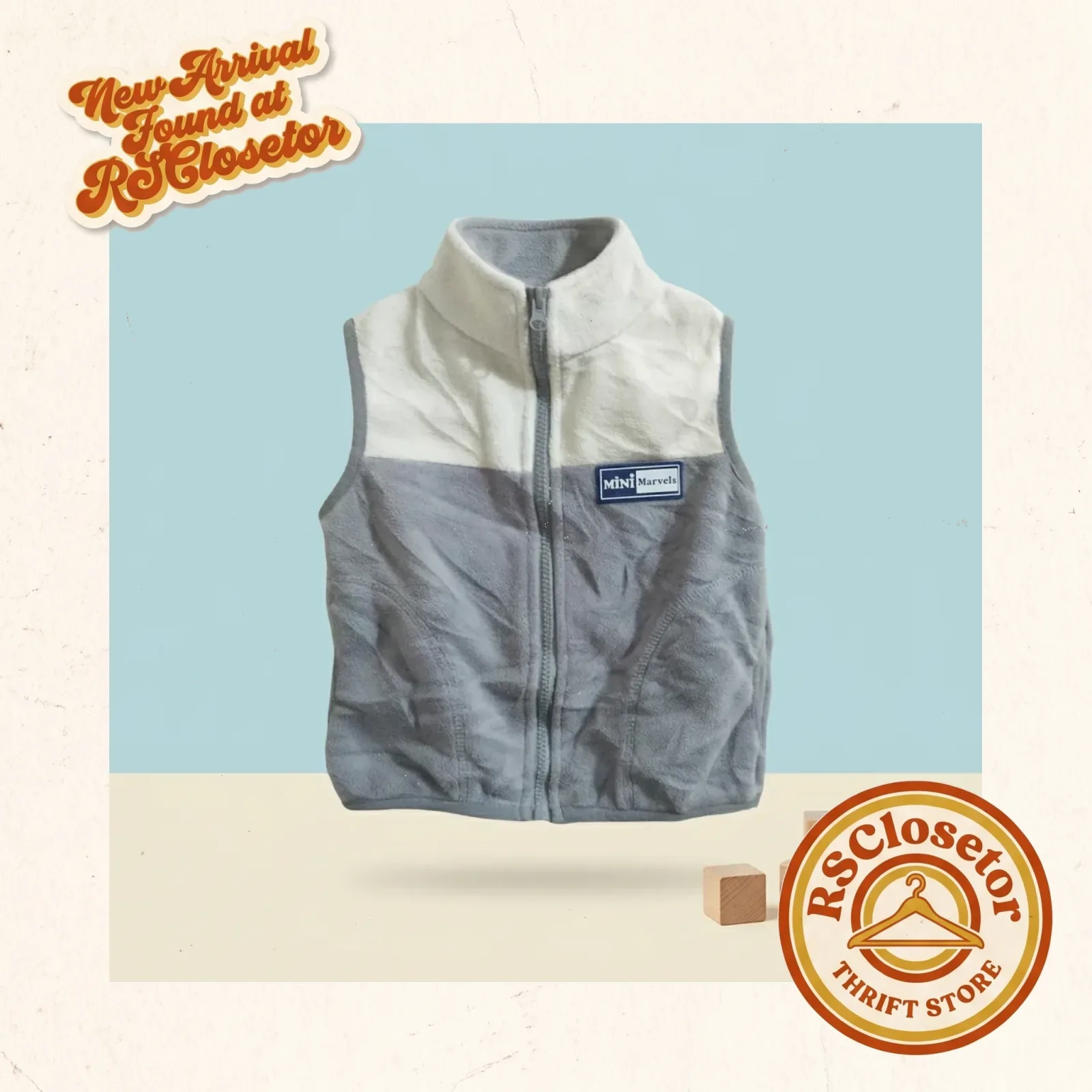 Mini Marvels Colorblock Fleece Vest