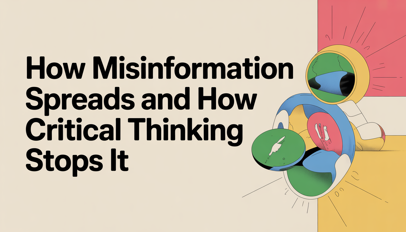 How Misinformation Spreads and How Critical Thinking Stops It