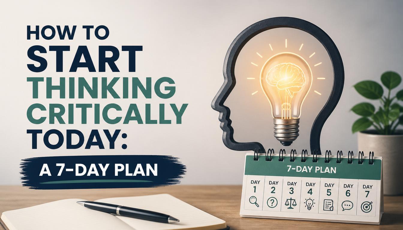 How to Start Thinking Critically Today: A 7-Day Plan