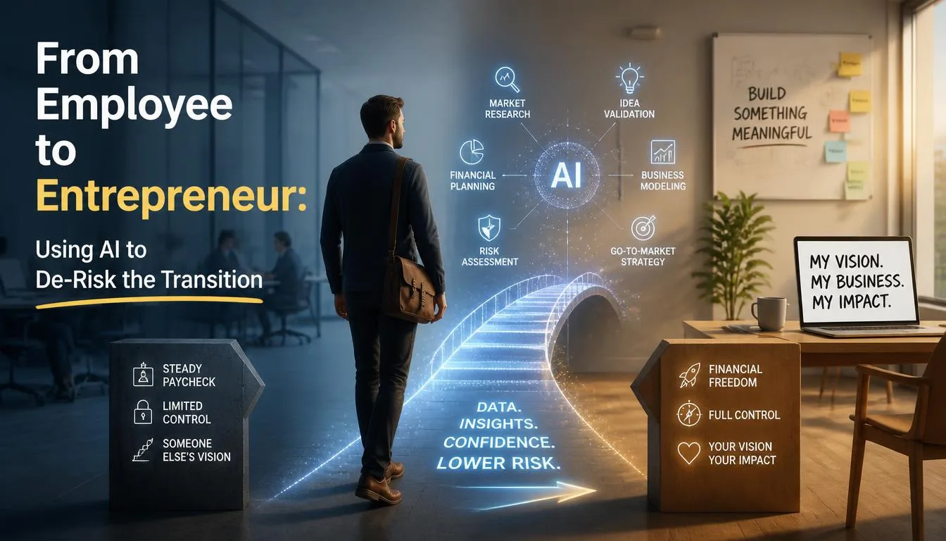 From Employee to Entrepreneur: Using AI to De-Risk the Transition