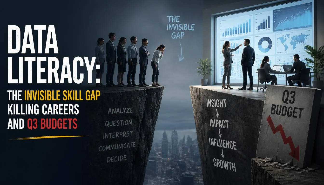 Data Literacy: The Invisible Skill Gap Killing Careers and Q3 Budgets