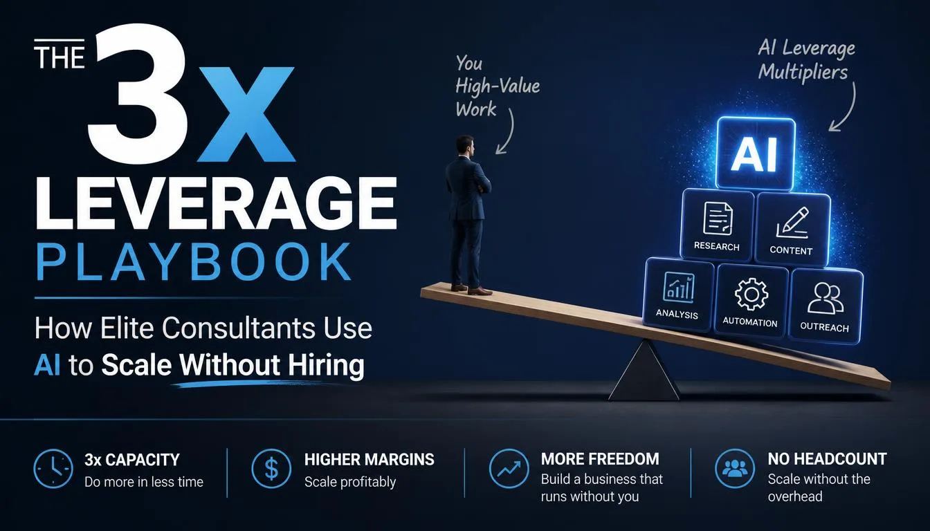 The 3x Leverage Playbook: How Elite Consultants Use AI to Scale Without Hiring